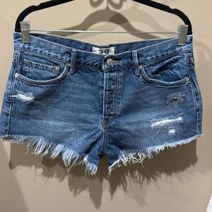 Free People button fly denim shorts—29